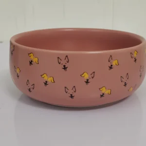 Petcocious 5 Inch Javi Pet Bowl Pink - (Set of 2)