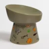 Petcocious 5 Inch Aubrey Elevated Pet Bowl Gray - (Set of 2)