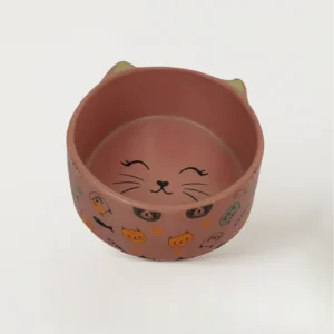 Petcocious 5 Inch Kate Cat Bowl Pink - (Set of 2)